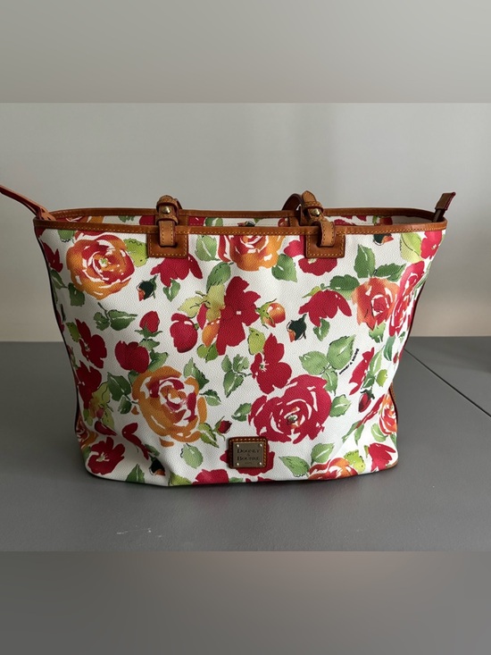 Dooney & Bourke Handbags - Dooney & Bourke Floral Tote Bag in Red/Orange/Green